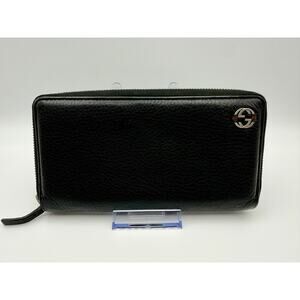 Authentic GUCCI Black Leather GG Marmont Continental Wallet | Bag | COA Included